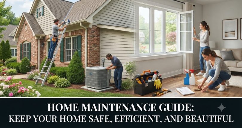 Home Maintenance Guide: Keep Your Home Safe, Efficient, and Beautiful