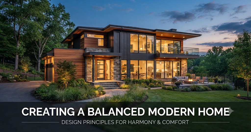 creating a balanced modern home

